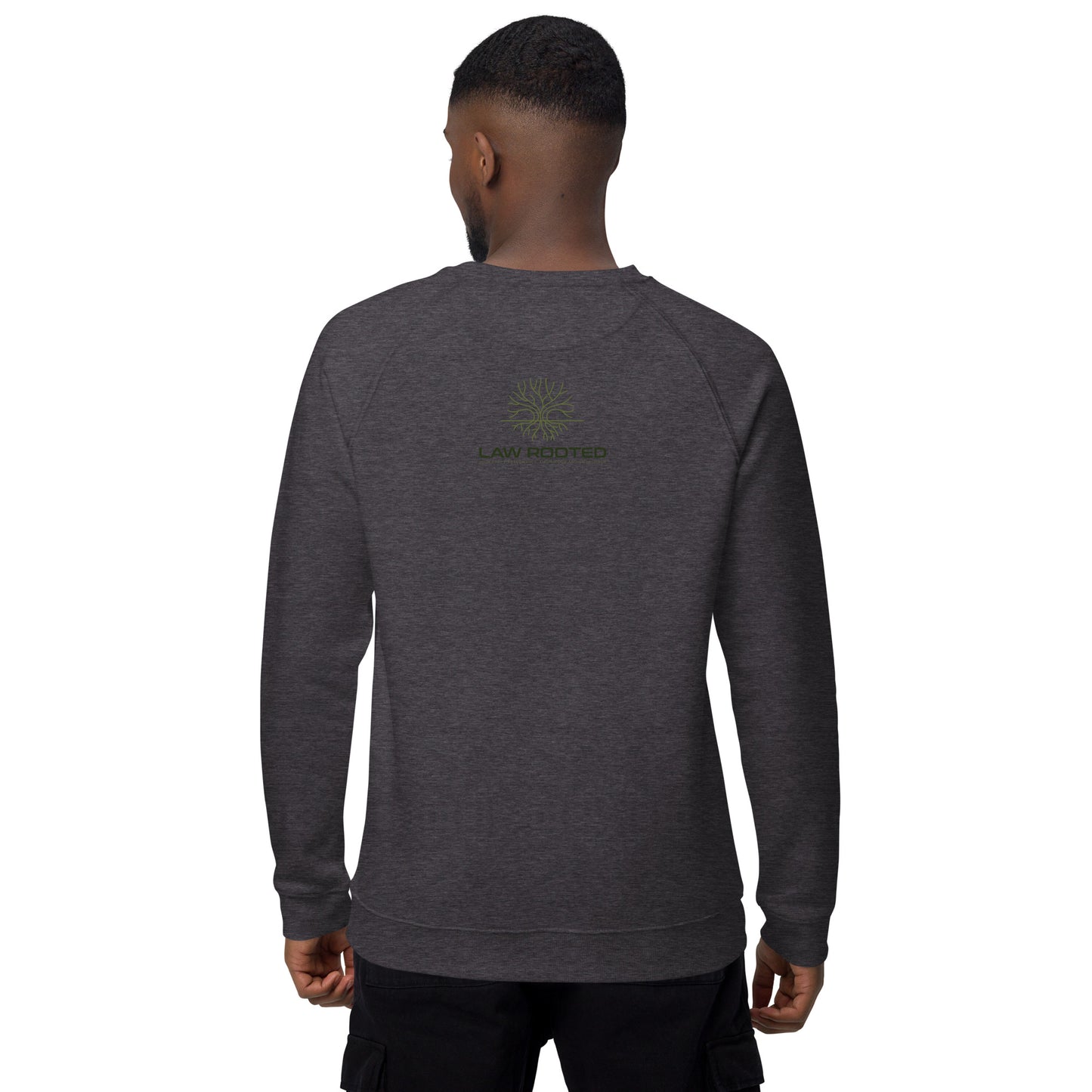 Unisex organic raglan sweatshirt